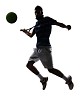 Tesnnis player with tennisball