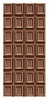 Isolated brown chocolate bar