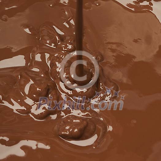 Baclkround of melted chocolate