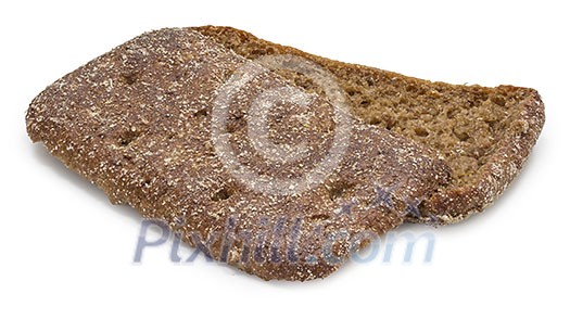 Isolated rye bread Isolated rye bread