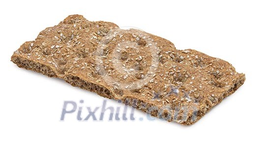 Isolated crispbread Isolated crispbread