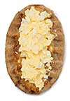 Isolated karelian pasty with egg butter