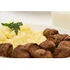 Meatballs with mash potatoes