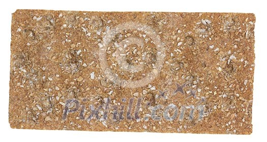 Isolated crispbread Isolated crispbread