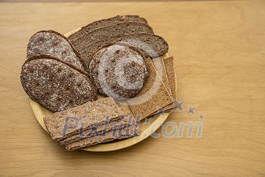 Rye bread with crispbread