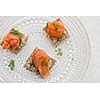 Rye bread with gravlax