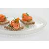 Rye bread with gravlax