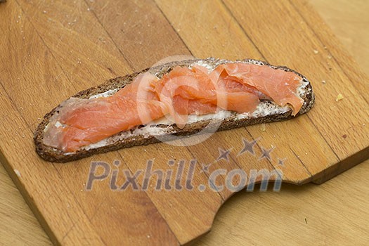 Rye bread with gravlax Rye bread with gravlax