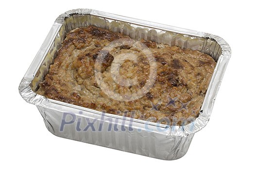 Isolateb box of oatmeal porridge Isolateb box of oatmeal porridge