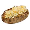 Isolated karelian pasty with egg butter