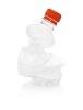 Empty plastic bottle on a white background