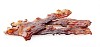 Bacon portion on a white background