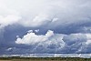 Clouds over the field