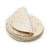 Isolated pile of tortillas