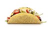 Taco wrap on a white background