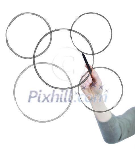 Hand drawing circles Hand drawing circles
