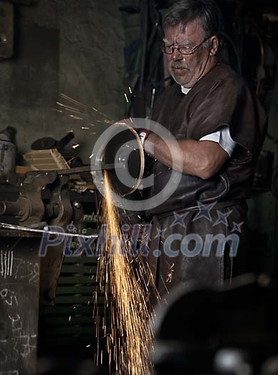 Blacksmith at work