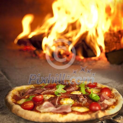 delicious pizza in wood fire owen delicious pizza in wood fire owen