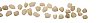 Line of small rocks with clipping path