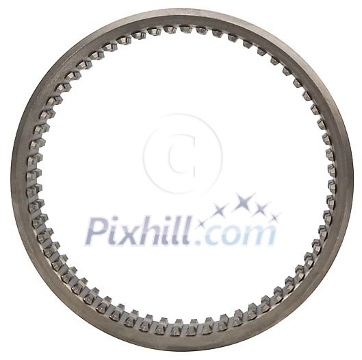 Metallic gear with clipping path Metallic gear with clipping path
