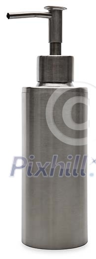 Metallic soap pump with clipping path Metallic soap pump with clipping path