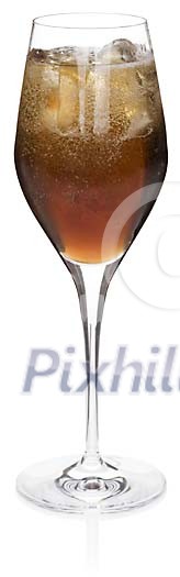 Black Velvet cocktail with clipping path