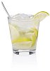 Caipiroska cocktail with clipping path