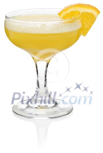 Mimosa cocktail with clipping path Mimosa cocktail with clipping path