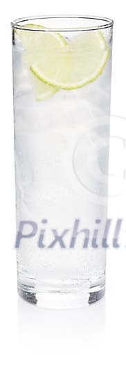 Gin Fizz cocktail with clipping path Gin Fizz cocktail with clipping path