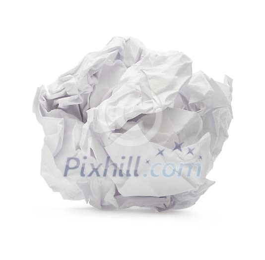 Crumpled paper with clipping path Crumpled paper with clipping path