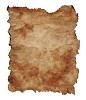 Brown old paper with clipping path