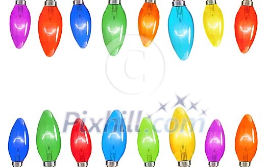 Party lights with clipping path