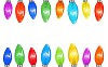 Party lights with clipping path