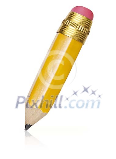 Bold pencil with clipping path