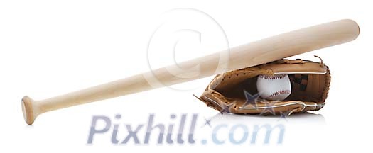 Baseball eqip,emt with clipping path
