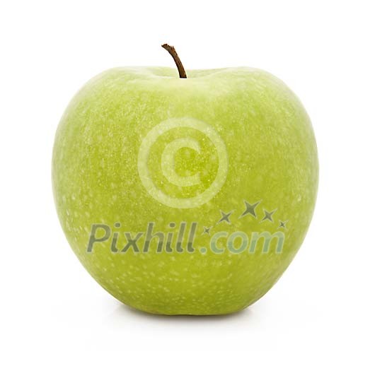 Green apple with clipping path