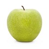 Green apple with clipping path