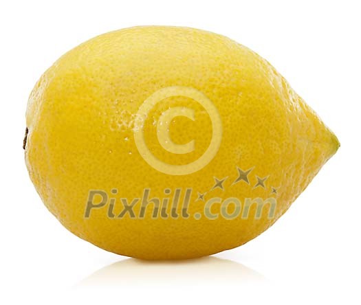 Lemon with clipping path