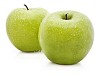 Green apples with clipping path