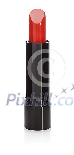 Isolated new red lipstick Isolated new red lipstick