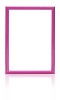 Isolated pink picture frame
