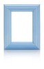Isolated blue picture frame