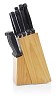 Isolated knife block with knives