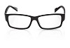 Isolated eyeglasses with black frame