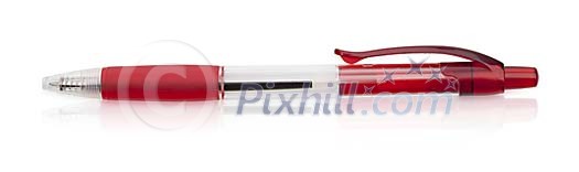Isolated red pen