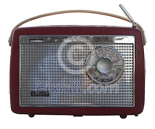 A transistor radio from the sixties