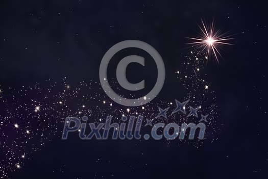 Computer Generated Sky with Stars Computer Generated Sky with Stars
