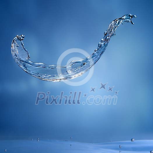 Digital Composite of Water Splashes.