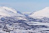 Mountains in Norway seen from Bjrkliden in Sweden.