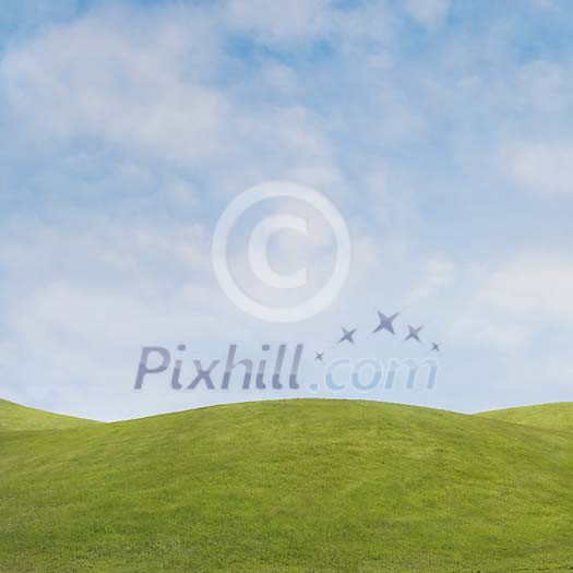 Digital Composite of Green Field and Spring Sky
Digital Composite of Green Field and Spring Sky